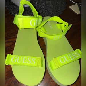 Guess Vibrant Lime Sandals
